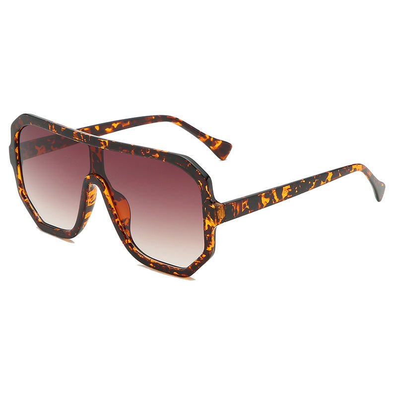 One - piece Sunglasses Men's And Women's Fashion Big Frame - Hamora