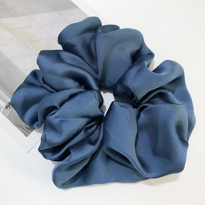 Oversized Smooth Satin Large Intestine Circle Hair Tie - Hamora