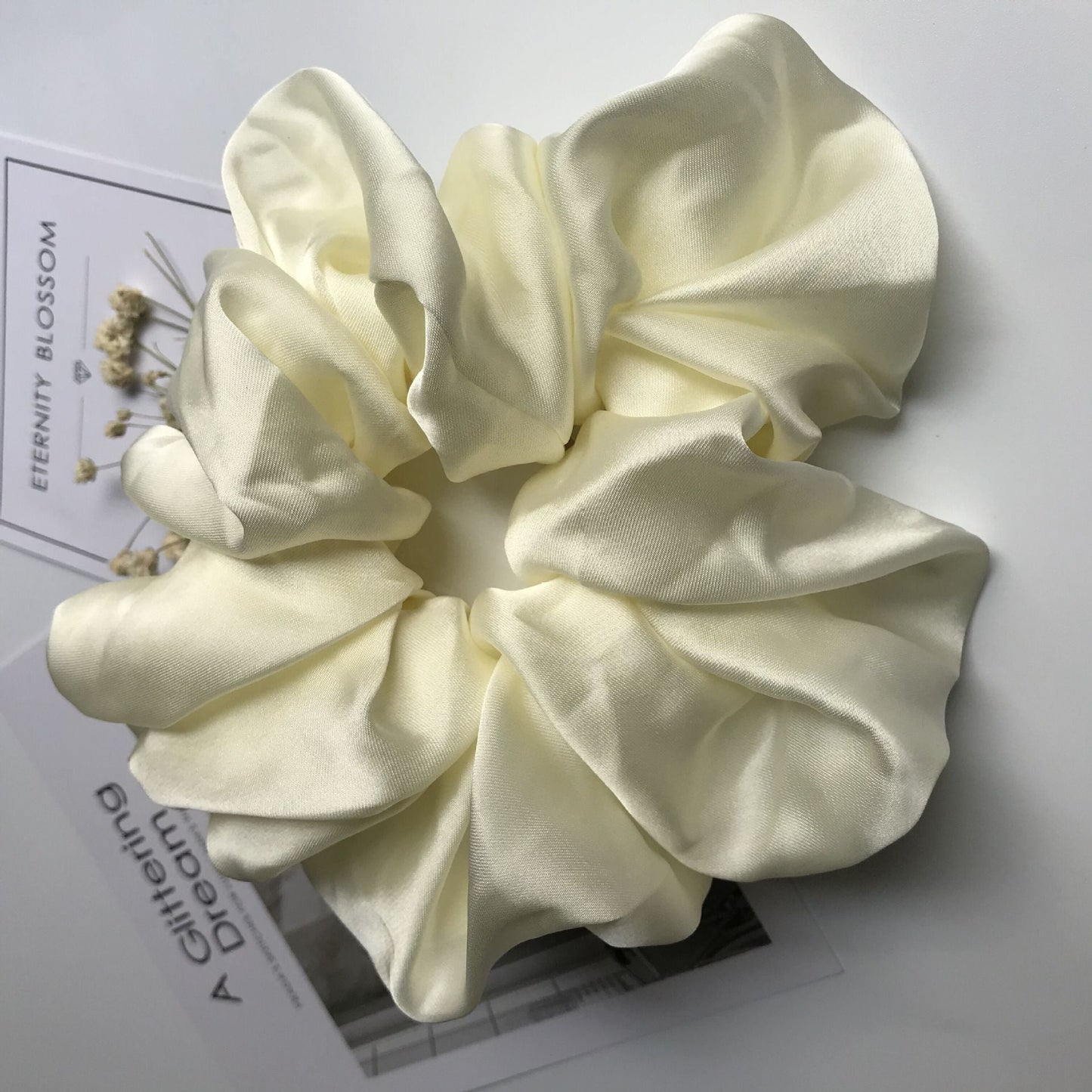 Oversized Smooth Satin Large Intestine Circle Hair Tie - Hamora
