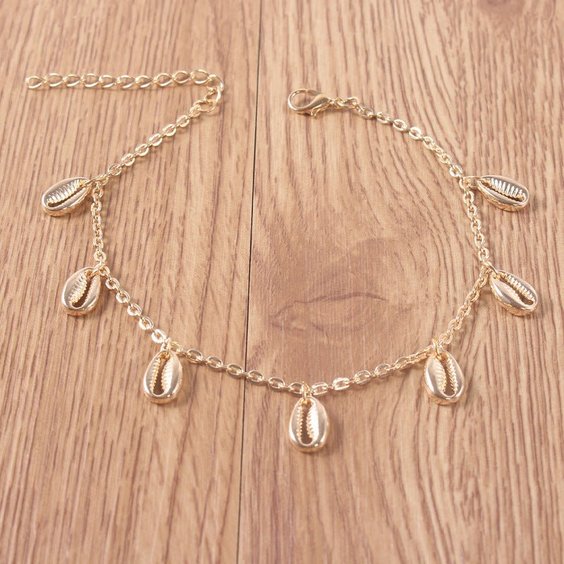 Shell Anklet Women Simple Temperament All - Match Beach Jewelry - Hamora