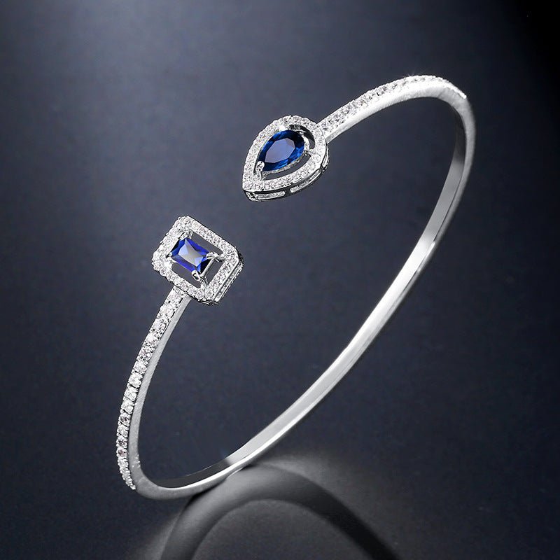 Simple And Exquisite Bracelet With Micro Inlaid AAA Zircon - Hamora