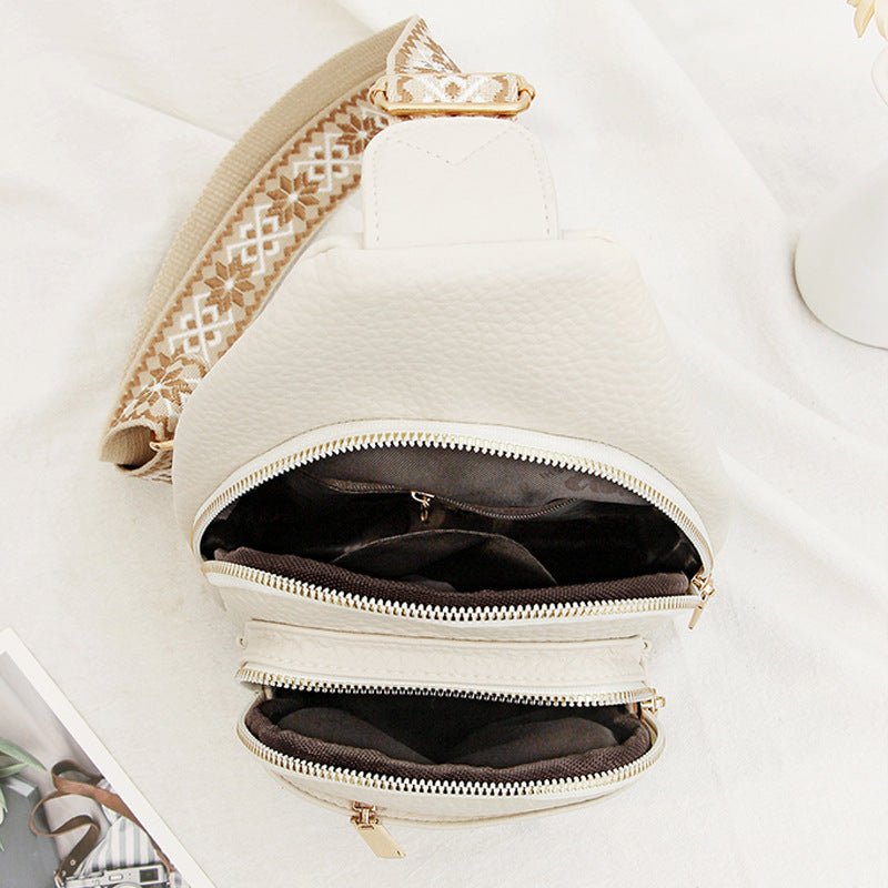 Soft Leather Retro Crossbody Bag - Hamora