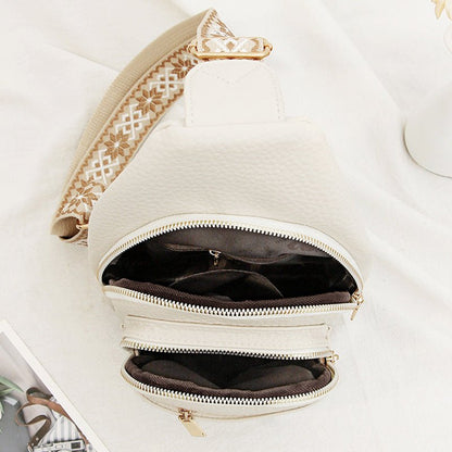 Soft Leather Retro Crossbody Bag - Hamora