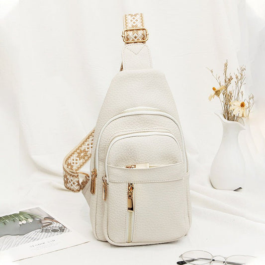 Soft Leather Retro Crossbody Bag - Hamora