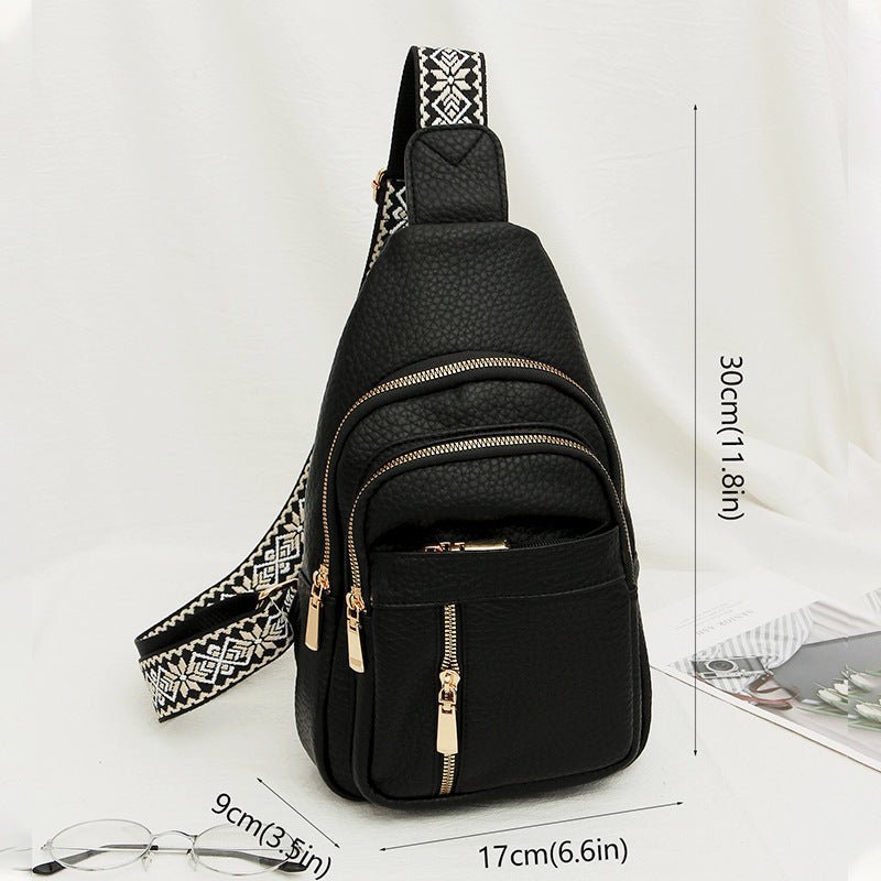 Soft Leather Retro Crossbody Bag - Hamora