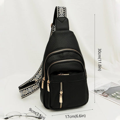 Soft Leather Retro Crossbody Bag - Hamora