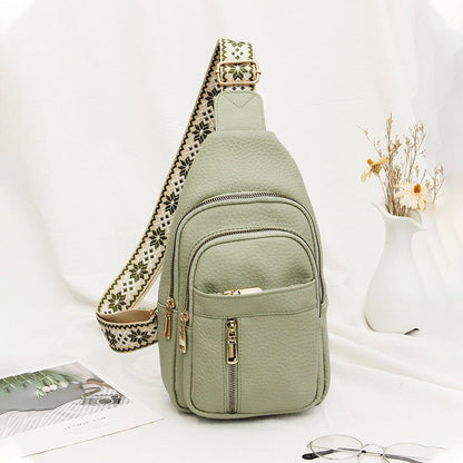 Soft Leather Retro Crossbody Bag - Hamora