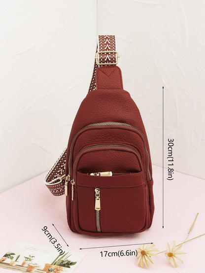 Soft Leather Retro Crossbody Bag - Hamora