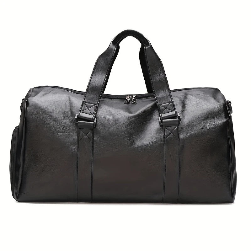 Sport Fitness Bag, Travel Bag, Black Stylish Business Travel Bag, Separate Shoe Depot, Zip Off, For Gym, Sport, Travel, Waterproof - Hamora