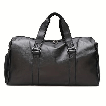 Sport Fitness Bag, Travel Bag, Black Stylish Business Travel Bag, Separate Shoe Depot, Zip Off, For Gym, Sport, Travel, Waterproof - Hamora