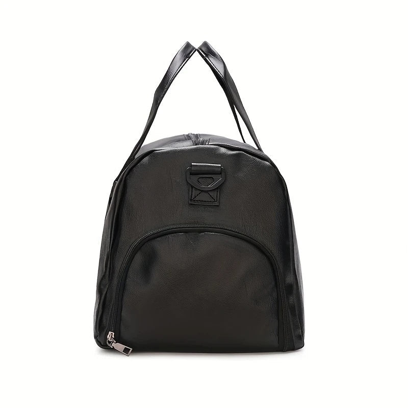 Sport Fitness Bag, Travel Bag, Black Stylish Business Travel Bag, Separate Shoe Depot, Zip Off, For Gym, Sport, Travel, Waterproof - Hamora
