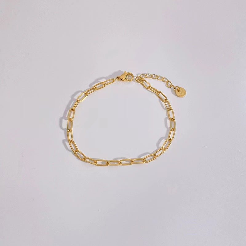 Stainless Steel 5 - piece Set Simple Bracelet Does Not Fade - Hamora