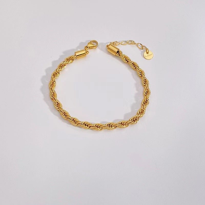 Stainless Steel 5 - piece Set Simple Bracelet Does Not Fade - Hamora