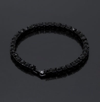 Tin Alloy Gold Color Iced Bracelet Men's Hip Hop Chain Street Rock Jewelry - Hamora