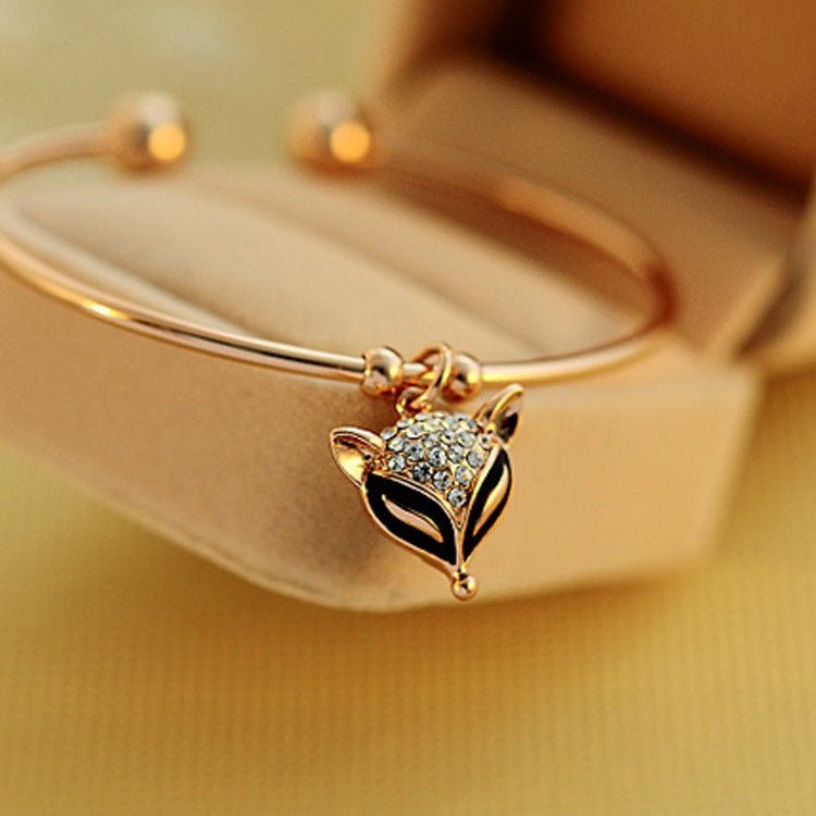 Vintage Crystal Beauty Rose Gold Bracelet Cute - Hamora