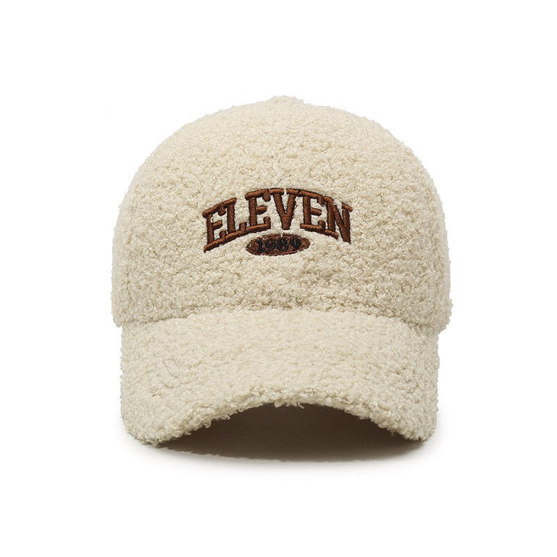 Winter Lambskin Thickened Warm Baseball Cap - Hamora