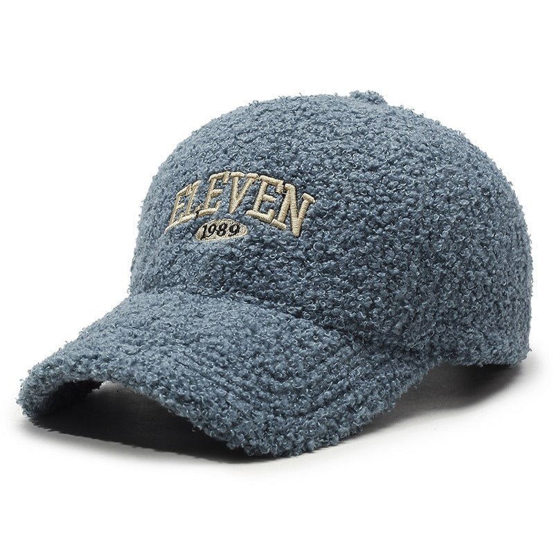 Winter Lambskin Thickened Warm Baseball Cap - Hamora