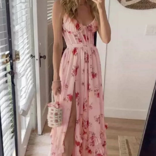 Women's Fashion Casual Printing Dress - Hamora