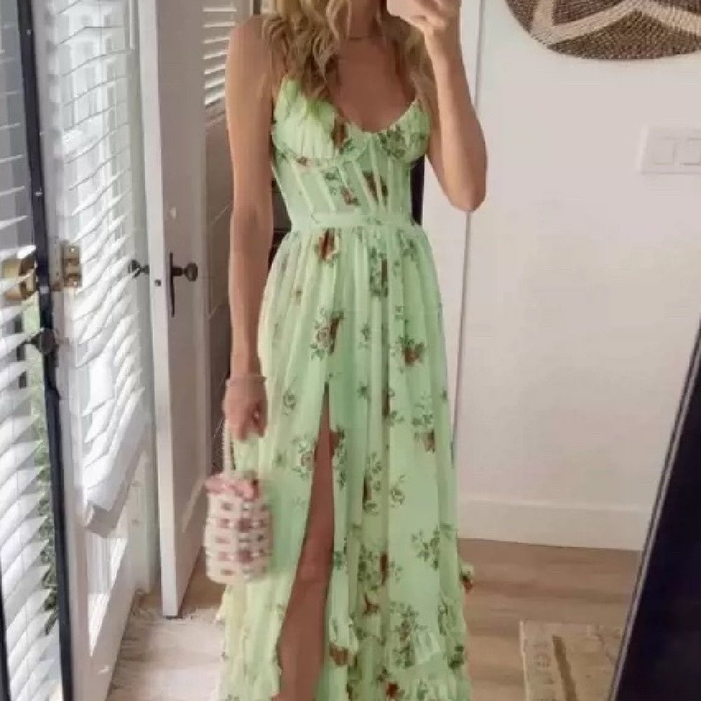 Women's Fashion Casual Printing Dress - Hamora