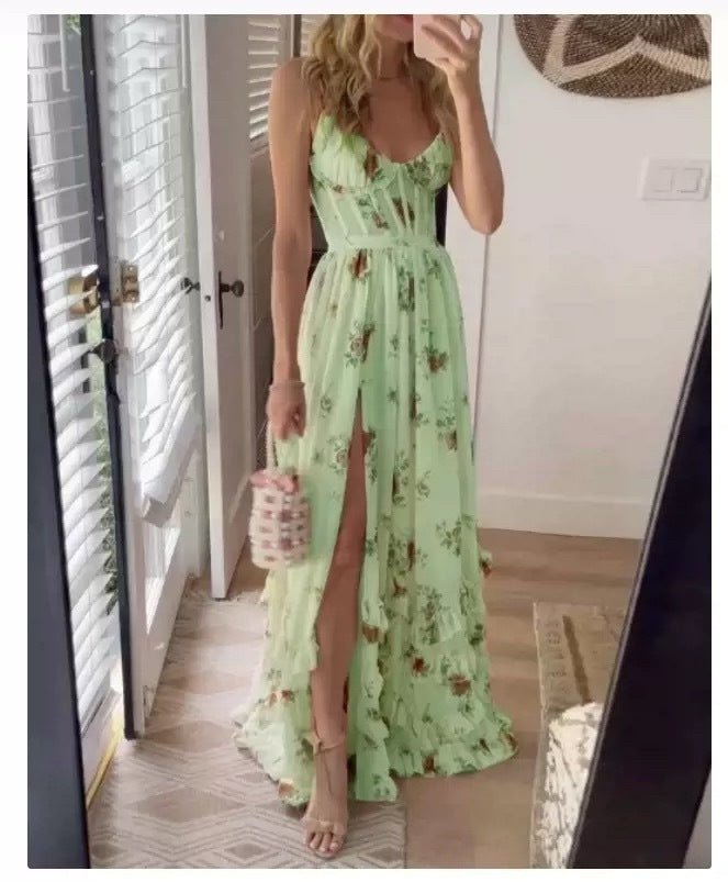 Women's Fashion Casual Printing Dress - Hamora