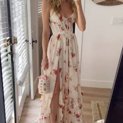 Women's Fashion Casual Printing Dress - Hamora