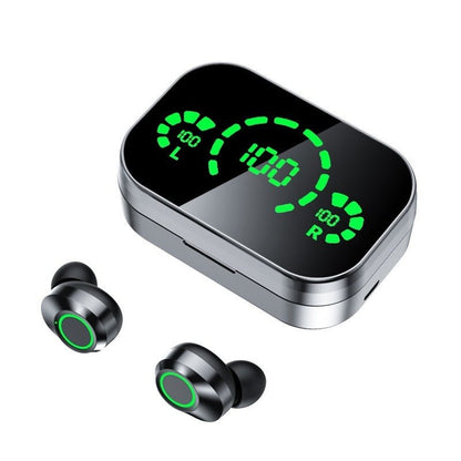 YD03 Wireless Bluetooth - compatible Headset TWS Large Screen Smart Digital Display In Ear Breathing Light - Hamora