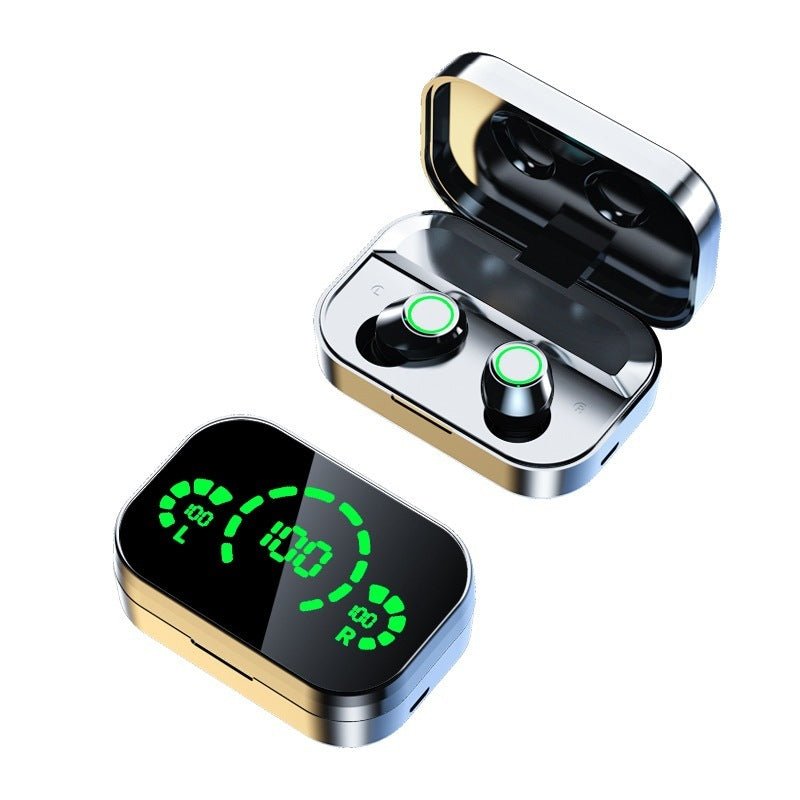 YD03 Wireless Bluetooth - compatible Headset TWS Large Screen Smart Digital Display In Ear Breathing Light - Hamora